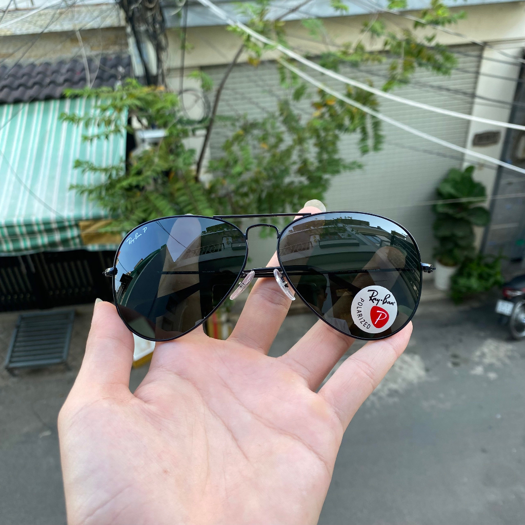 Kính 𝐑𝐚𝐲𝐛𝐚𝐧 𝐏𝐨𝐥𝐚𝐫𝐢𝐳𝐞𝐝 Chính Hãng Đã Qua Sử Dụng Nguyên Zin Nguyên Tem Cực Hiếm , Chống UV Cực Tốt
