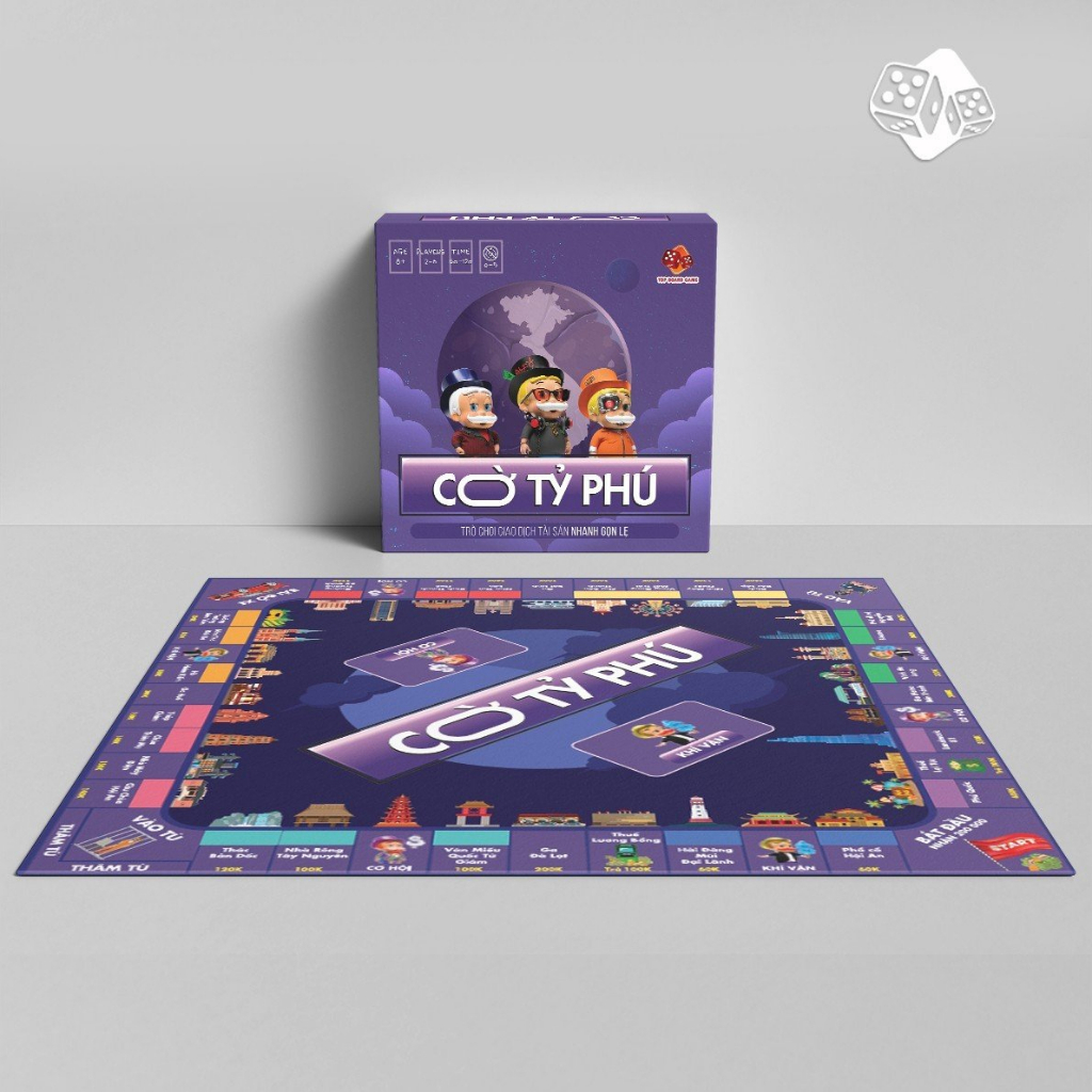 Cờ tỷ phú Top boardgame 2023 monopoly Tiếng việt cao cấp