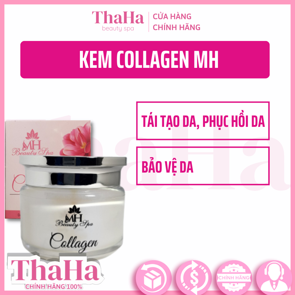 Kem Collagen MH Beauty Spa làm mờ thâm sẹo, Kem thu nhỏ lỗ chân lông to, sần sùi, chống lão hóa