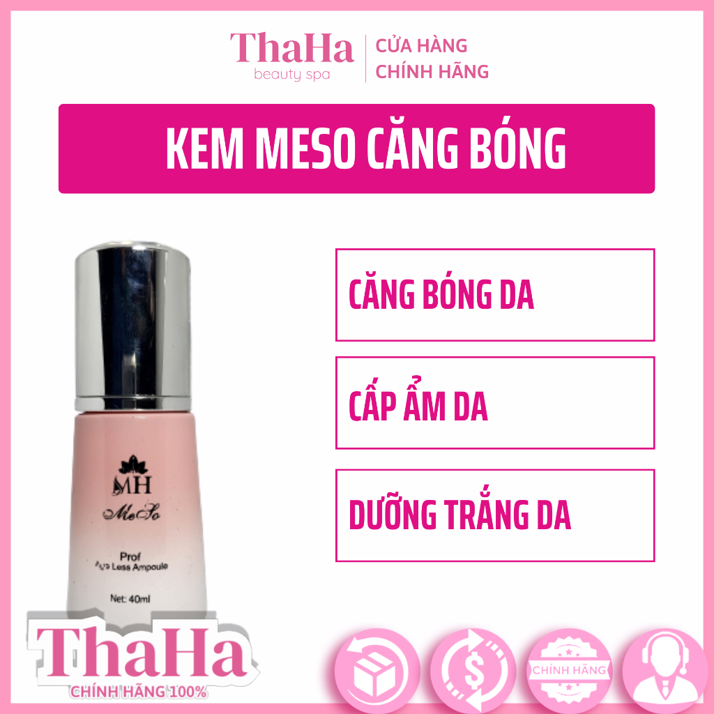 Kem Meso MH Beauty Spa, Căng bóng da, Cấp nướng dưỡng ẩm cho da, Dưỡng trắng da
