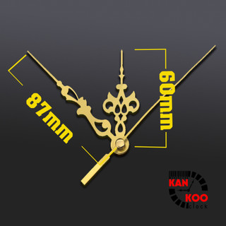 Kim đồng hồ treo tường màu vàng mã số 773