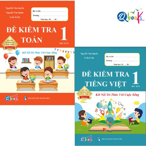 Sách - Combo Đề Kiểm Tra Toán và Tiếng Việt 1 - Kết Nối Tri Thức Với Cuộc Sống - Học Kì 2 (2 quyển)