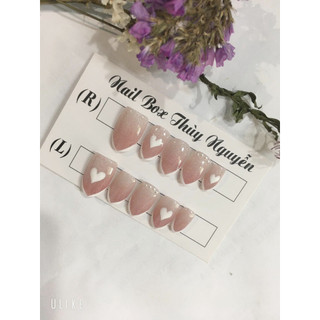 Nailbox móng úp thiết kế thạch omber kèm keo dũa nail