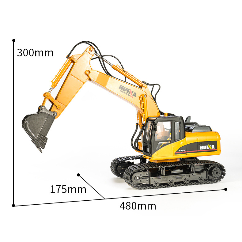MÁY XÚC ĐIỀU KHIỂN PHUN KHÓI 21 KÊNH HUINA 1650