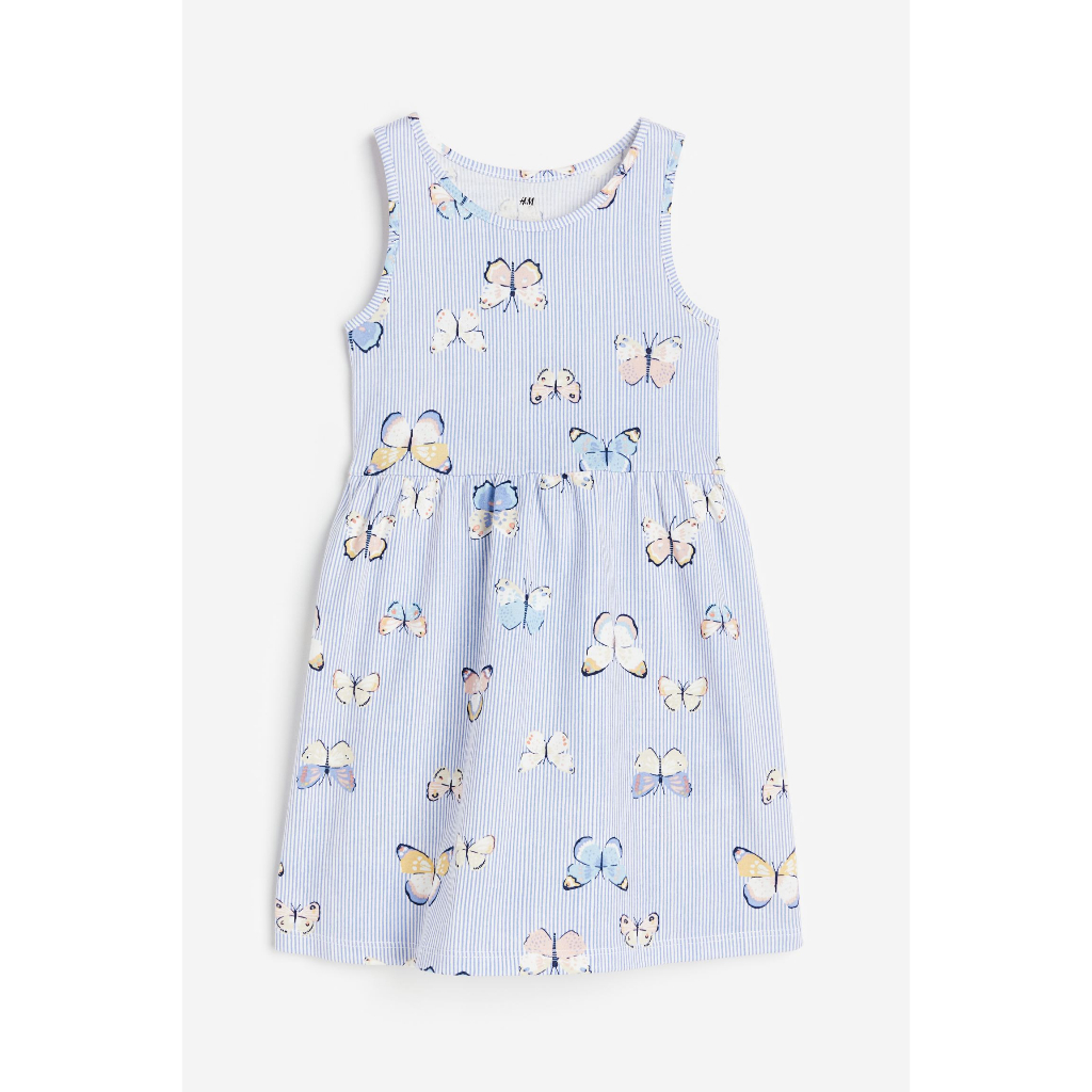 Váy hè cotton bé gái lớn HM Auth siêu sale