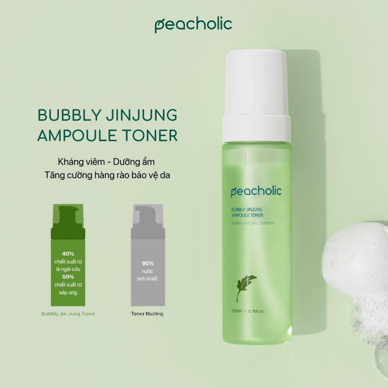 Toner Keo Ong Ngải Cứu Peacholic 200ml