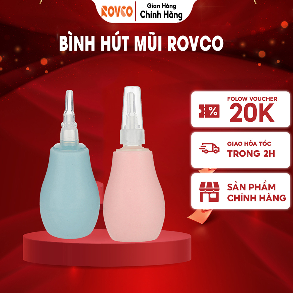 Bình Hút Mũi ROVCO RK-3067 Silicone Mềm Mại Cho Bé