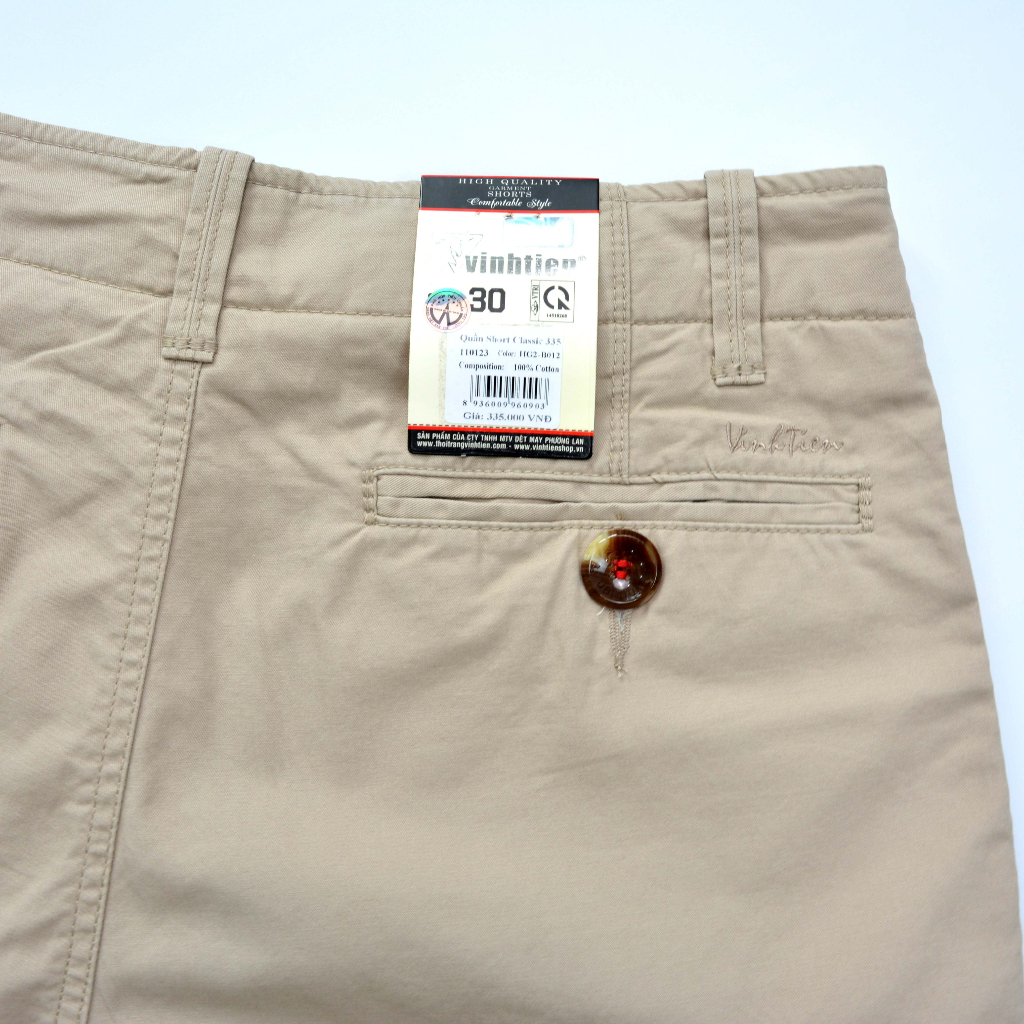 Quần Shorts Kaki 0ly Classic Cao Cấp Vĩnh Tiến 335 - B012