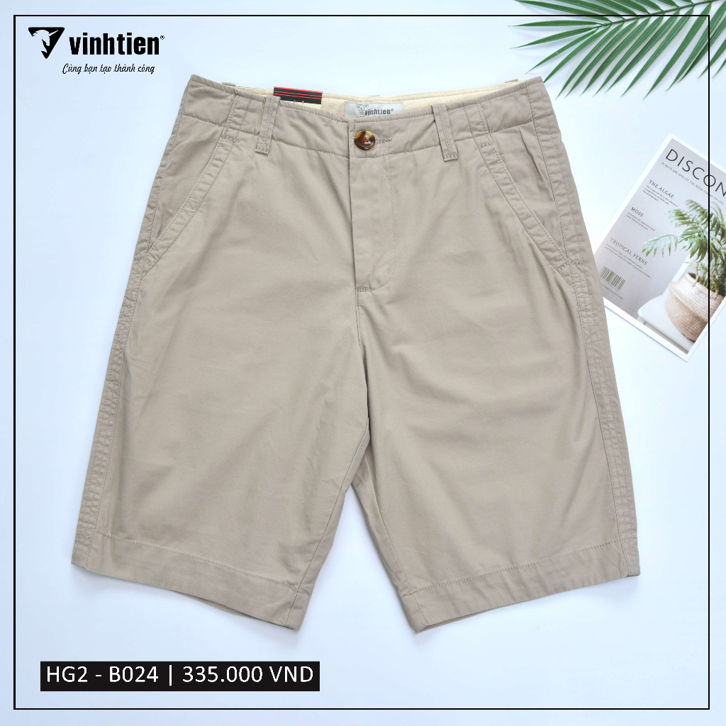 Quần Shorts Kaki 0ly Classic Cao Cấp Vĩnh Tiến 335 - B024