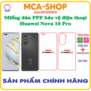 Miếng dán PPF bảo vệ điện thoại Huawei Nova 10pro