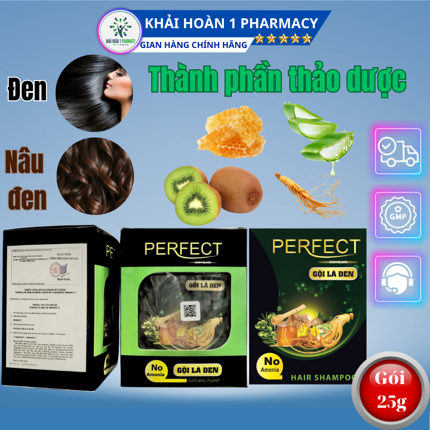 Gội Là Đen, Nâu PERFECT ( Thảo dược)
