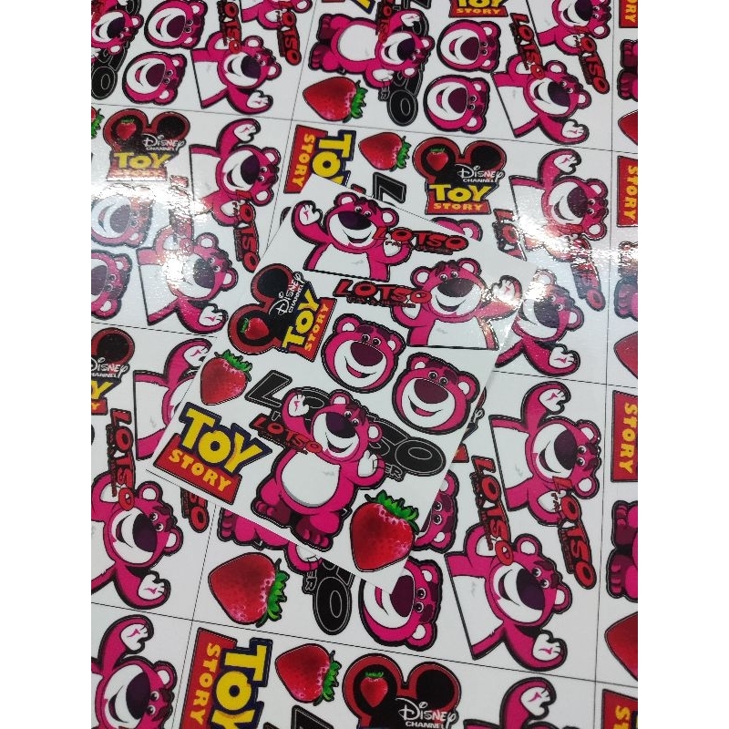 Combo Mini Decal Sticker Gấu Dâu Losto