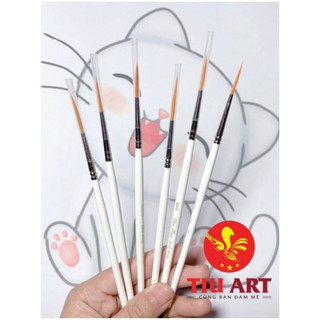 Cọ tỉa lông dài Zhuting Artist Brush set 3 chiếc