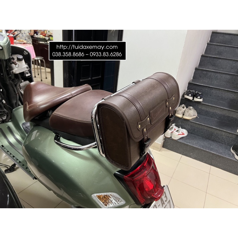 Túi da xe vespa vừa A4