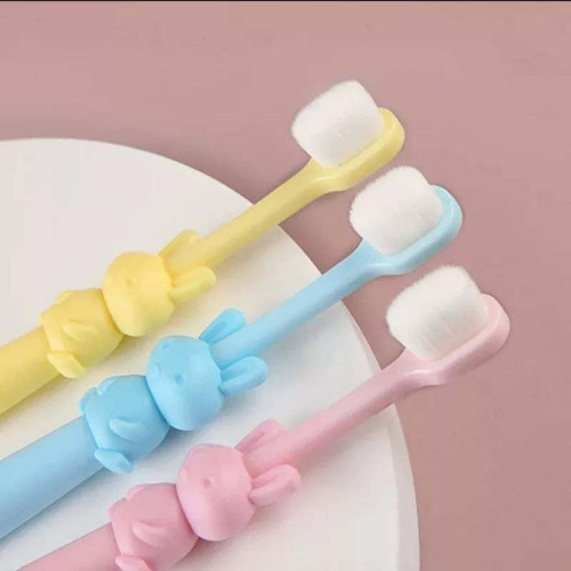 BÀN CHẢI ĐÁNH RĂNG TRẺ EM SỢI LÔNG TƠ SIÊU MỀM CHO BÉ TỪ 6M+ ĐẾN 2Y