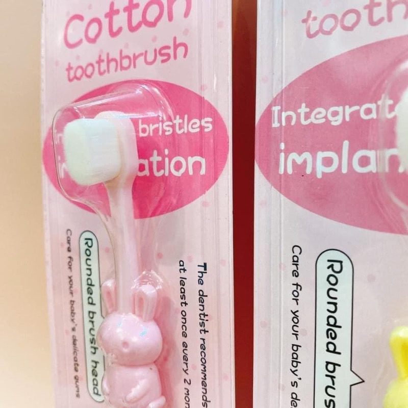 BÀN CHẢI ĐÁNH RĂNG TRẺ EM SỢI LÔNG TƠ SIÊU MỀM CHO BÉ TỪ 6M+ ĐẾN 2Y