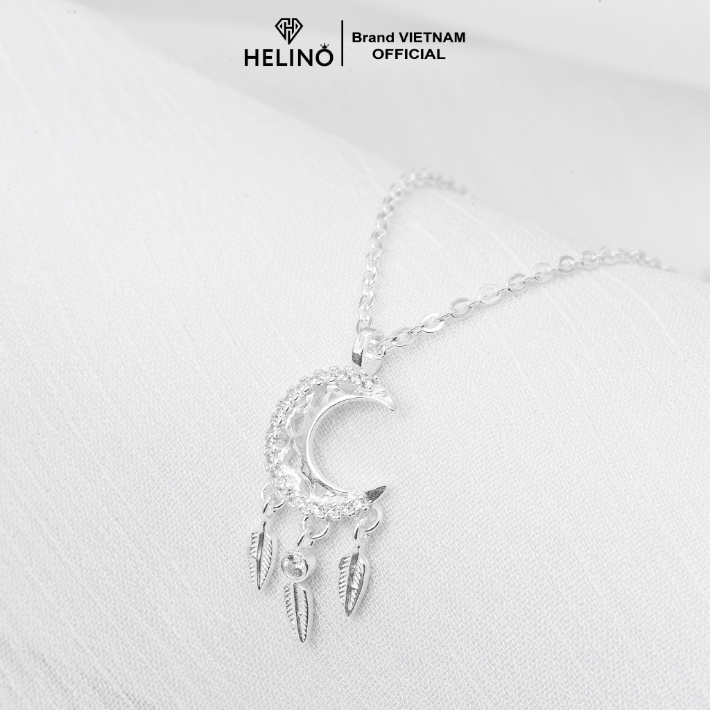 Dây chuyền bạc nữ HELINO Moon Dreamcatcher đính đá C25