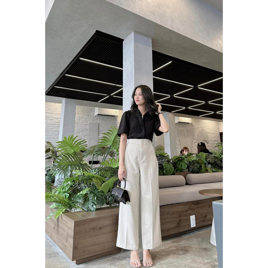 Quần tây nữ Xịn Store quần ống suông nữ phong cách công sở 08042301