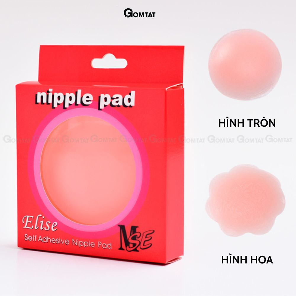 Miếng dán ngực silicone GOMTAT không lộ vền siêu dính, dán ti nhũ hoa tàng hình cao cấp chống nước full - SA-1222