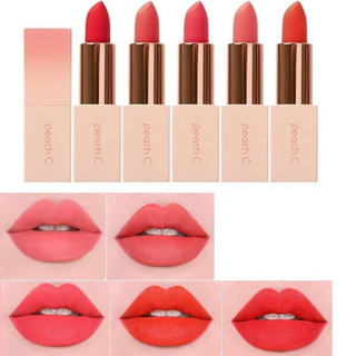 Son thỏi peach c easy matte lipstick thỏi son 3.7g son lì siêu mịn