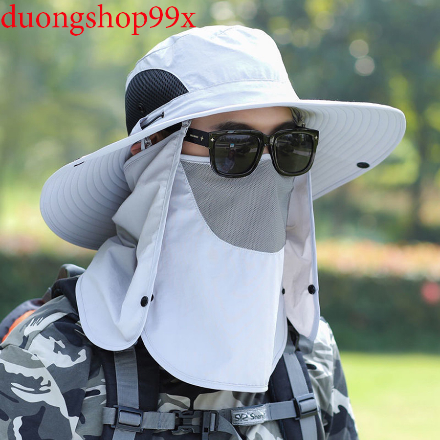 Nón, Mũ Chống Nắng Tai Bèo Chơi Golf Kèm Khăn Che Mặt Và Gáy-duongshop99
