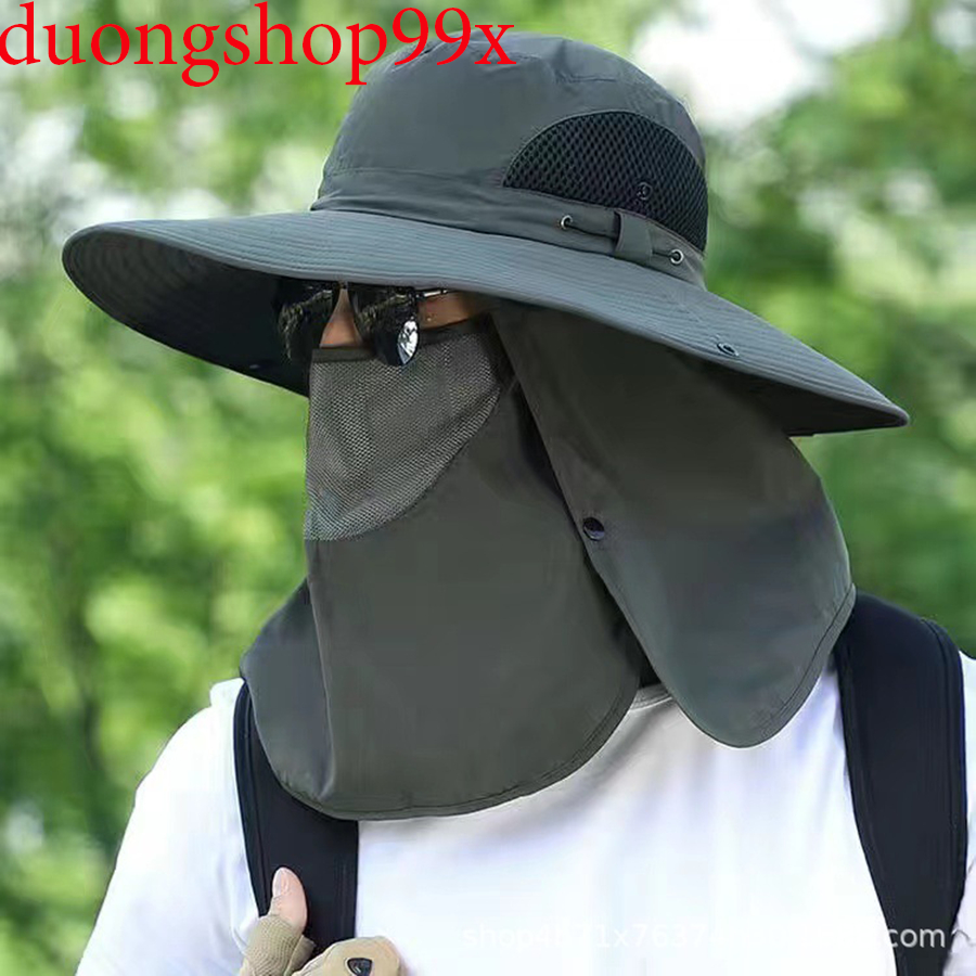 Nón, Mũ Chống Nắng Tai Bèo Chơi Golf Kèm Khăn Che Mặt Và Gáy-duongshop99