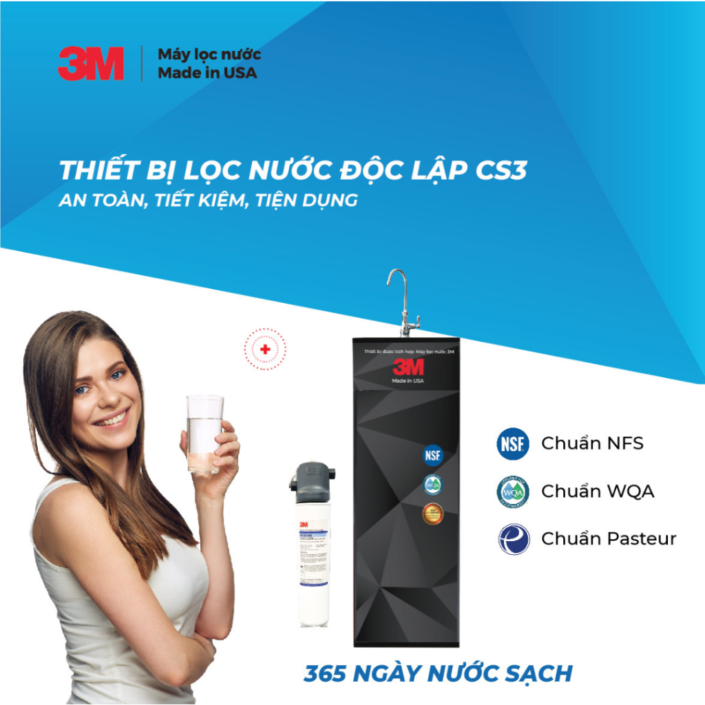 Máy Lọc Nước Độc Lập 3M CS3-1V (Sử Dụng 3M BREW120-MS)