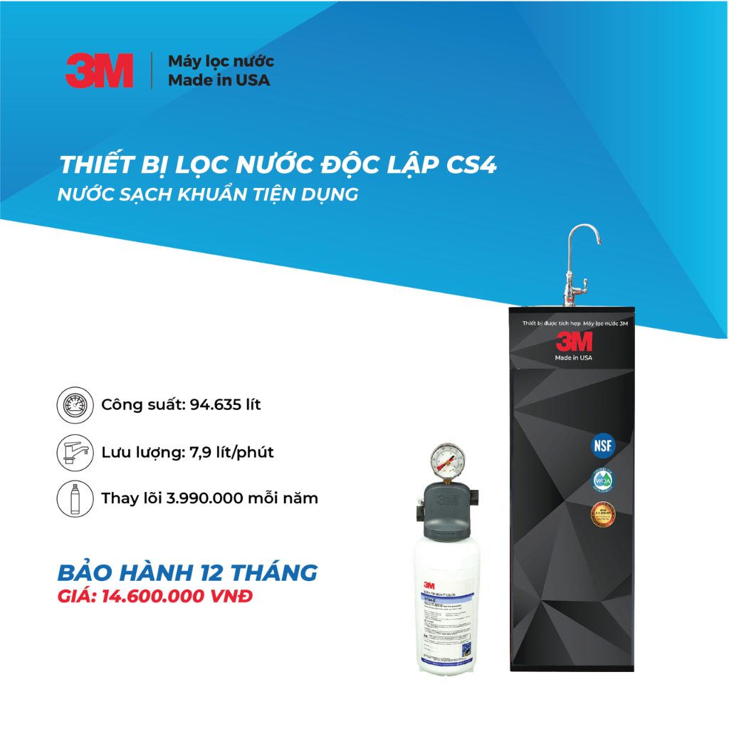 Máy Lọc Nước Độc Lập CS4-1V (Sử Dụng 3M ICE140-S)