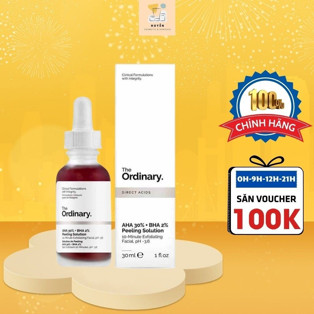 Tinh Chất Peel da The Ordinary AHA 30%+BHA 2% Peeling Solution 30ml