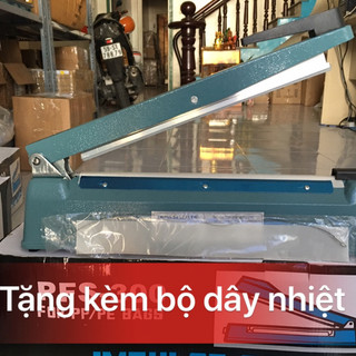 máy ép miệng bao Máy hàn miệng túi, zip, ni lông pfs300 vỏ sắt hàn được túi zip dày hàn mọi loại túi 30cm tặng dây nhiệt