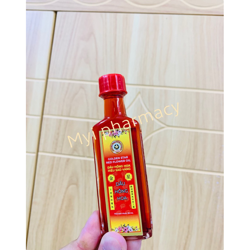 Dầu Nóng Hồng Hoa Hiệu Sao Vàng 35ml - Golden Star Red Flower Oil