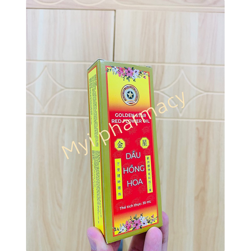 Dầu Nóng Hồng Hoa Hiệu Sao Vàng 35ml - Golden Star Red Flower Oil
