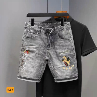 Quần short jean nam rách chất bò co giãn- quần lửng nam thời trang PN ms223