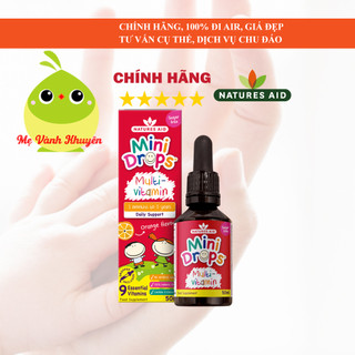 Vitamin tổng hợp cho bé từ 3 tháng tuổi Natures Aid Multi Vitamin Drops, UK (50ml)