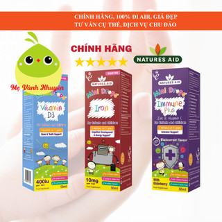 Tăng cường sức đề kháng Natures Aid Mini Drops Immune Plus, UK