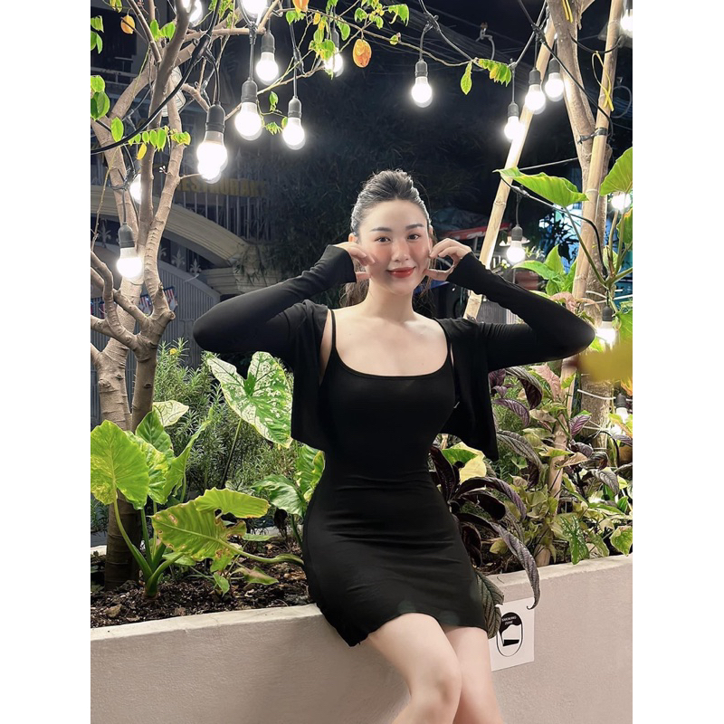 Set đầm 2s kèm áo khoác - 2N.House