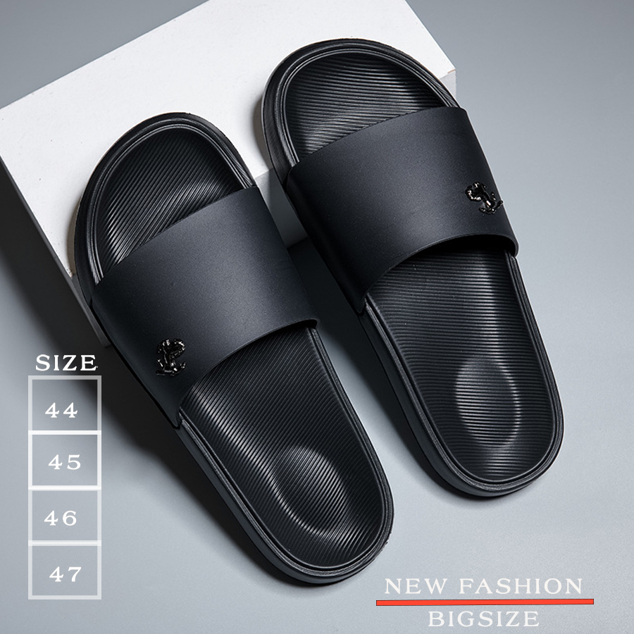 Dép Cao Su Nam Cỡ Lớn Size 44,45,4647 ,Dép Quai Ngang ChốngTrơn Trượt Đế Cao Su Siêu Bên - QC34