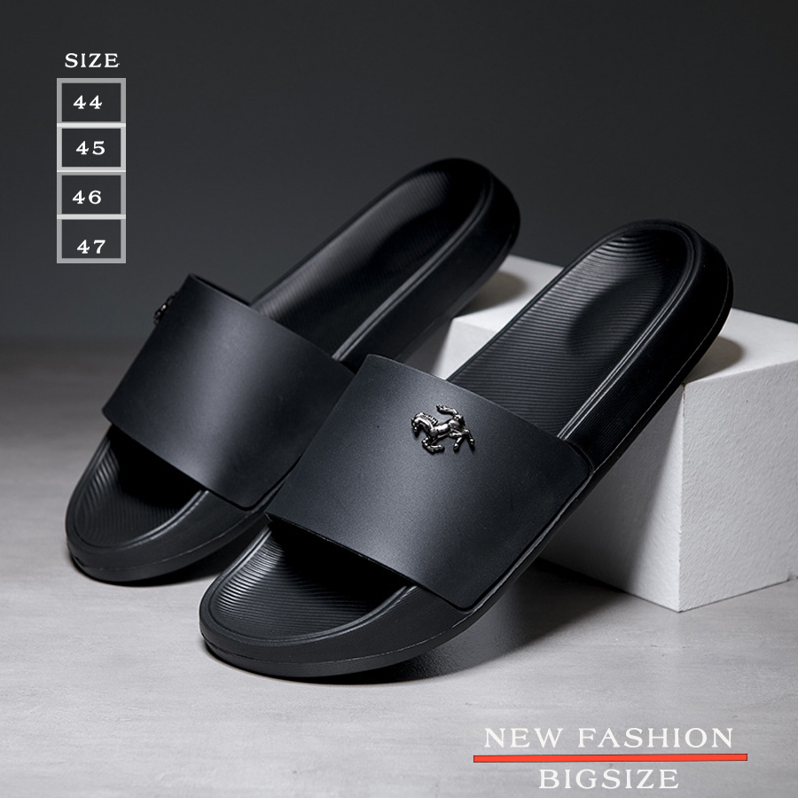 Dép Cao Su Nam Cỡ Lớn Size 44,45,4647 ,Dép Quai Ngang ChốngTrơn Trượt Đế Cao Su Siêu Bên - QC34