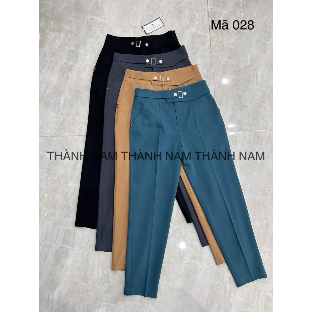 Quần baggy đai vải cúc bấm siêu xinh chất liệu cao cấp-QĐGR-mã 74