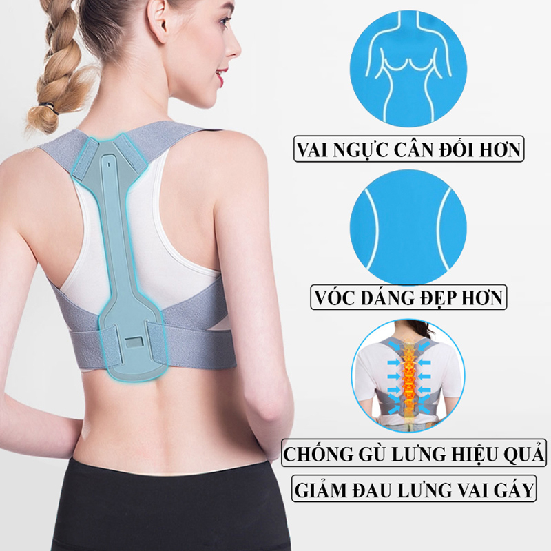 Đai Chống Gù Lưng Cho Người Lớn Và Trẻ Em, Đai Chống Gù Mỏng Nhẹ Thoáng Khí, Điều Chỉnh Co Giãn, Định Hình Giữ Dáng