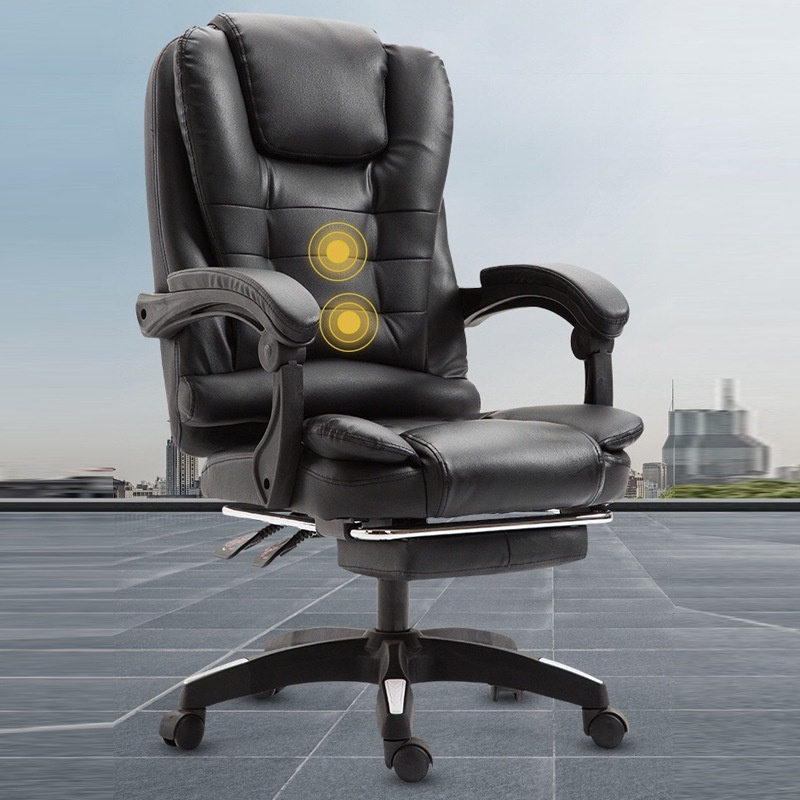 Ghế Văn Phòng Chân Xoay Hàng Nhập Khẩu Cao Cấp, Ghế Văn Phòng Massage Ngả Lưng Cho Giám Đốc