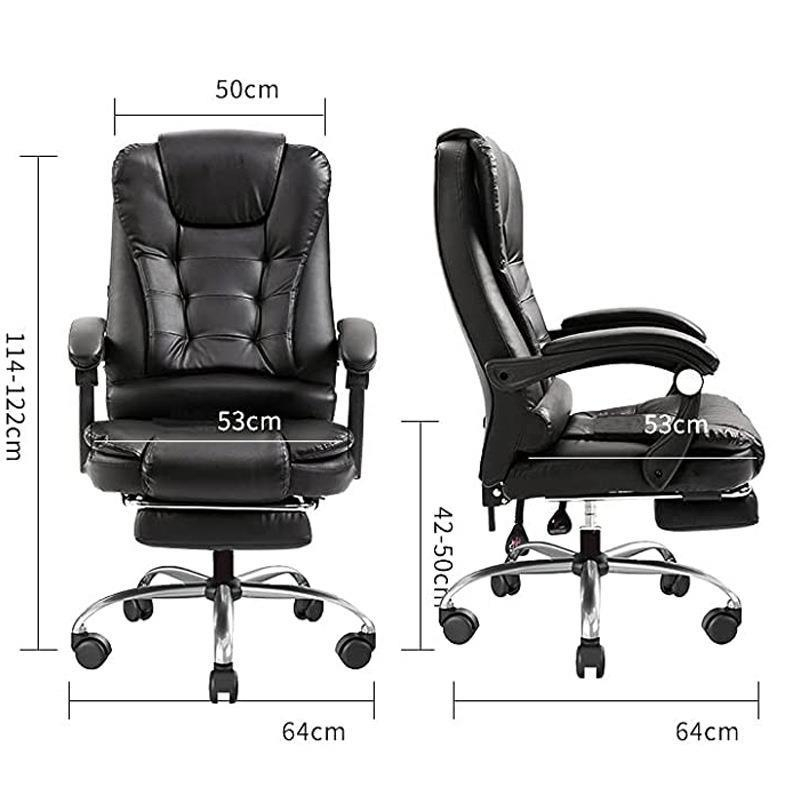 Ghế Văn Phòng Chân Xoay Hàng Nhập Khẩu Cao Cấp, Ghế Văn Phòng Massage Ngả Lưng Cho Giám Đốc