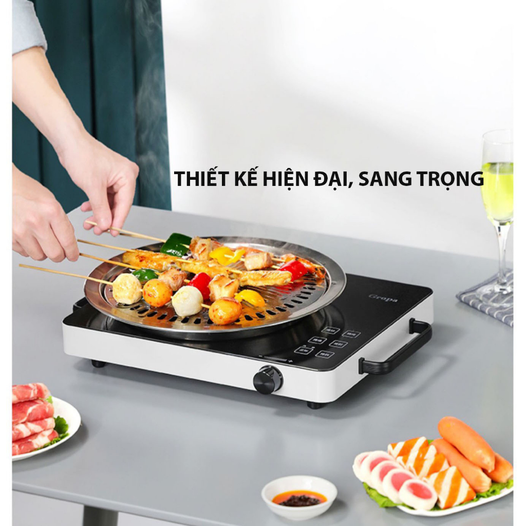Bếp hồng ngoại đơn 2 vòng nhiệt 3500W BEEMI/XIAOMI cảm ứng cao cấp, dễ sử dụng, tiết kiệm điện năng