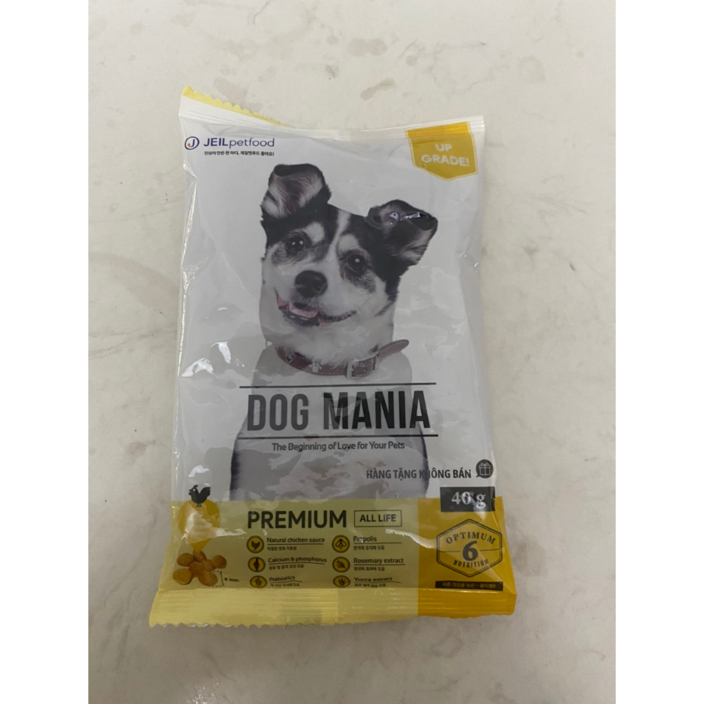 (Mua 5 tặng 1) Hạt Dog Mania 40gr cho chó mọi lứa tuổi (gói dùng thử)