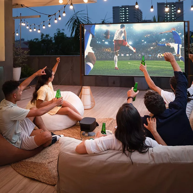 Máy Chiếu 4K Siêu Nét KAW KP950 Android 10, Kết Nối Điện Thoại, Full Hd, xem 4k - Đổi mới 30N, Bảo Hành 12 Tháng