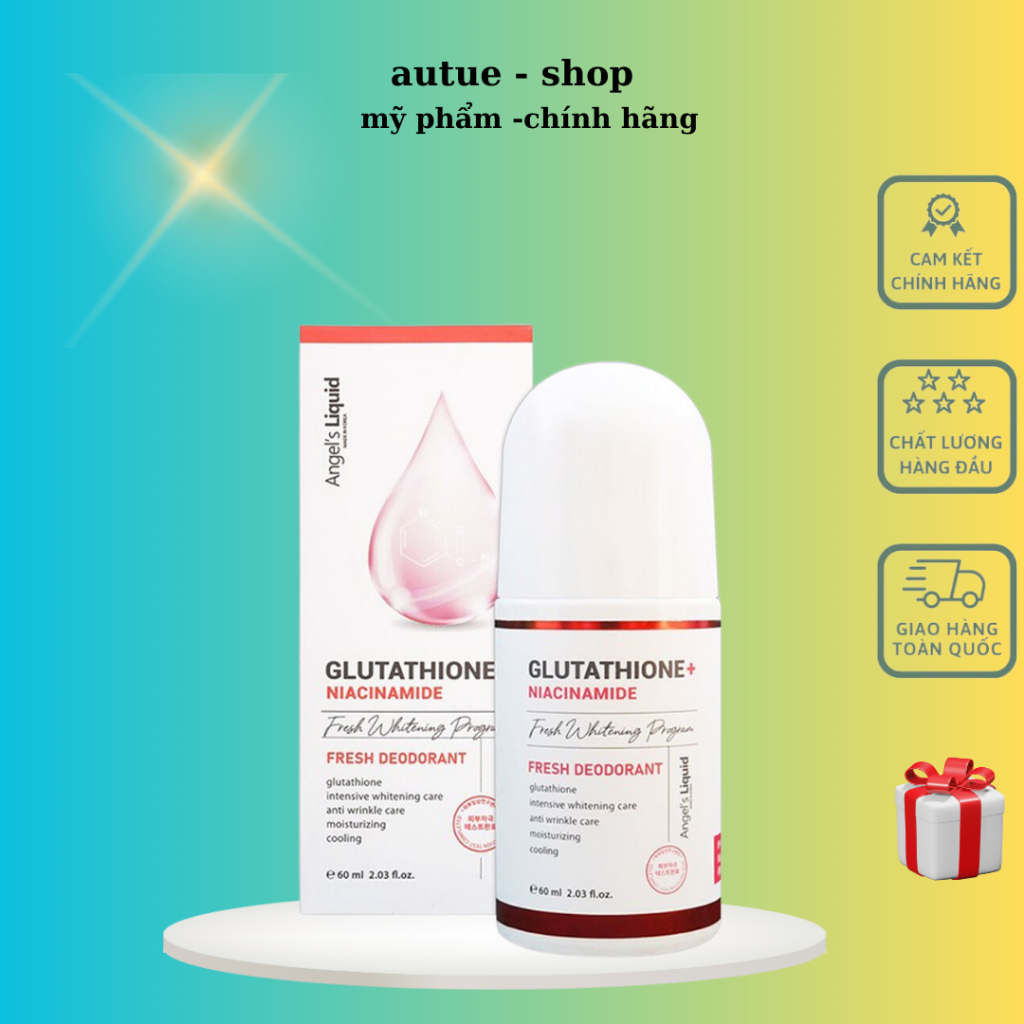lăn nách glutathione, Lăn khử mùi Glutathione mờ thâm dưỡng trắng 60ml