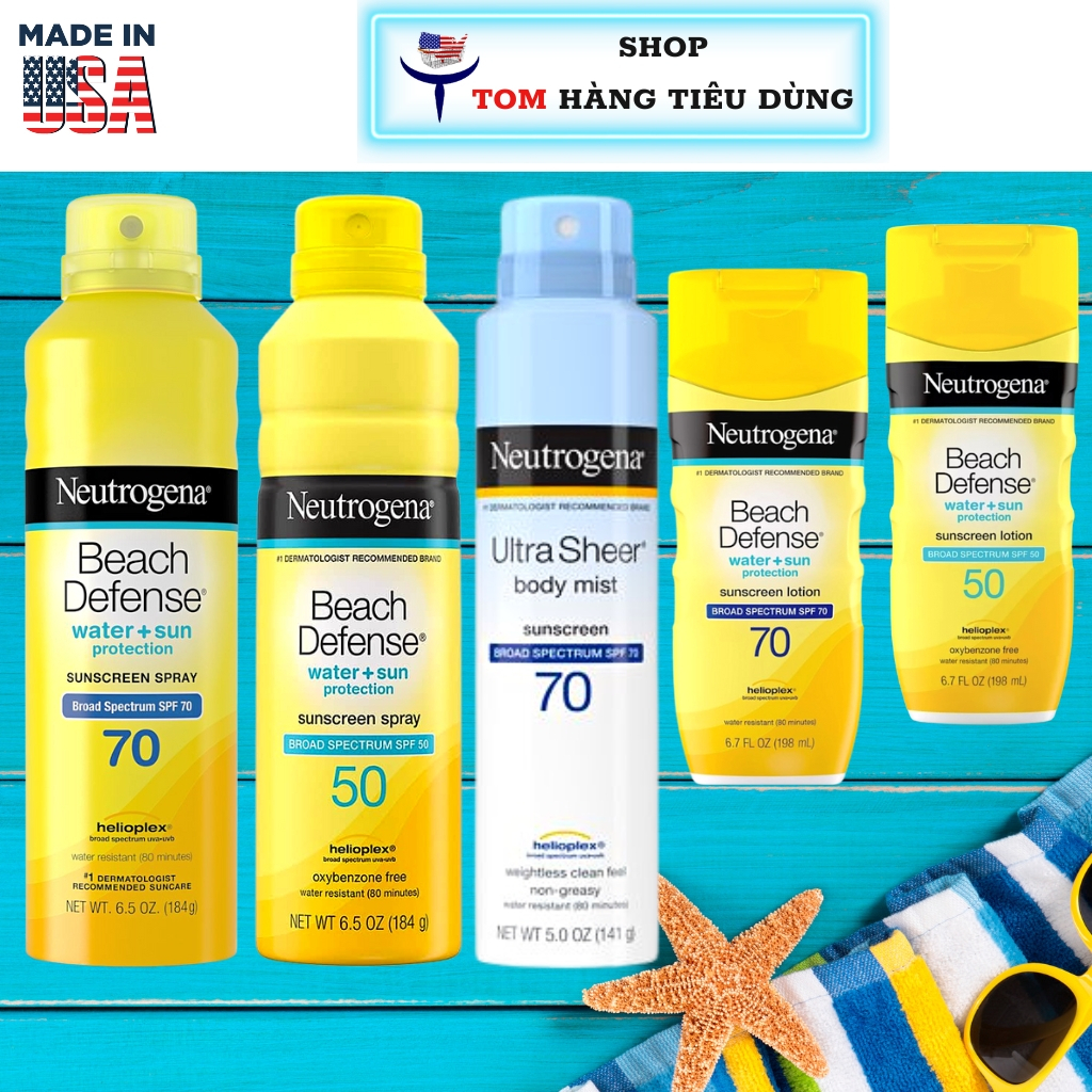 Xịt Chống Nắng Đi Biển Neutrogena Beach Defense Sunscreen