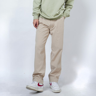 Quần trousers pants out.3r s03, ống suông, vải kaki mỏng, màu be