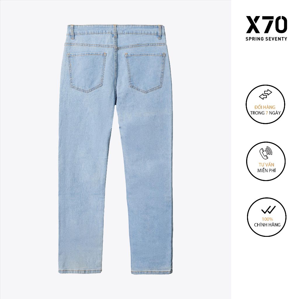 Quần Jeans Nam Light Blue Cá Tính Thời Trang X70 - 11650011