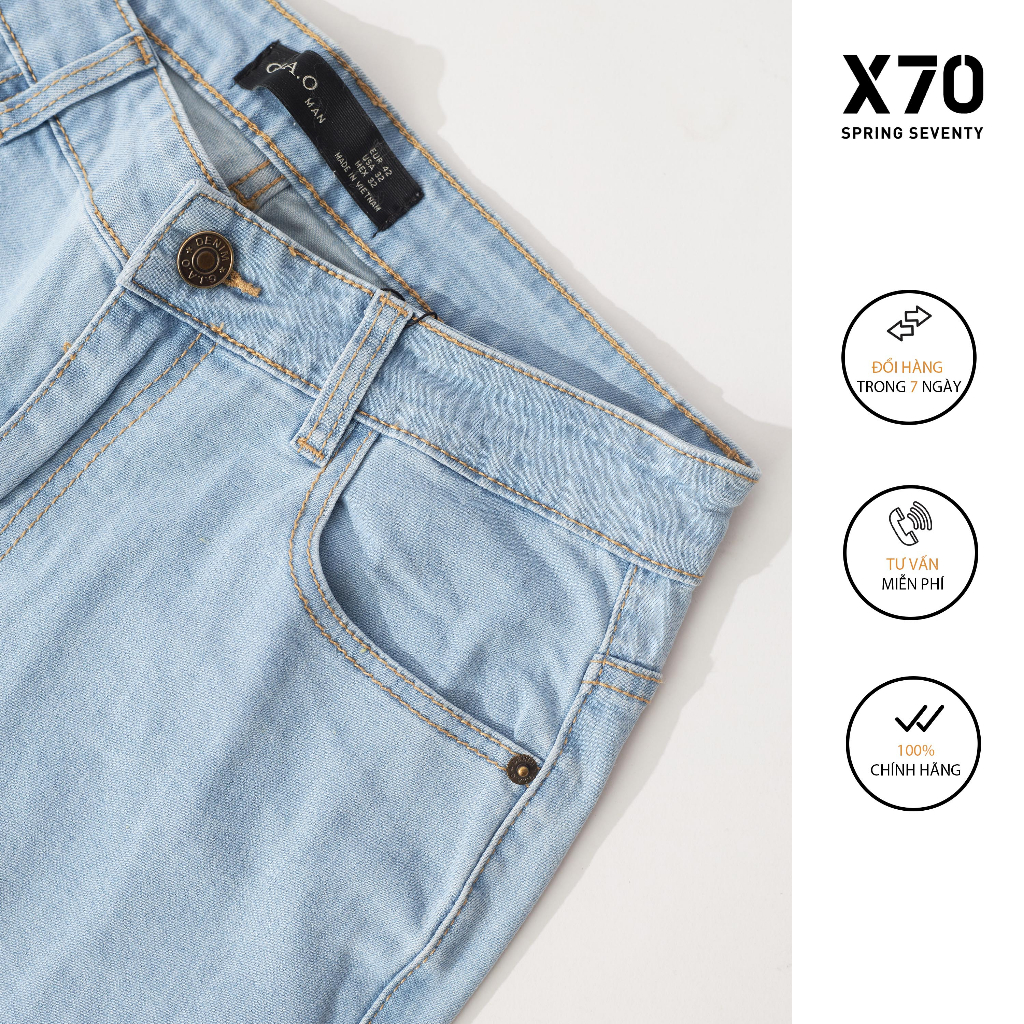 Quần Jeans Nam Light Blue Cá Tính Thời Trang X70 - 11650011